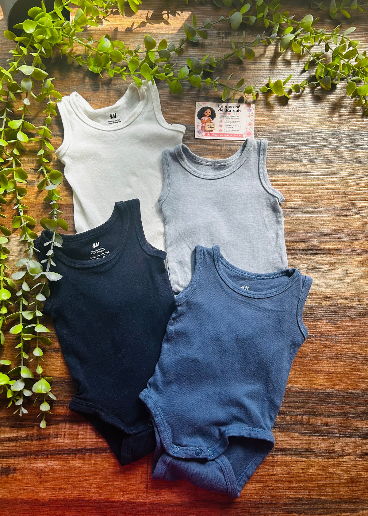 Lot de bodies manches courtes H&M