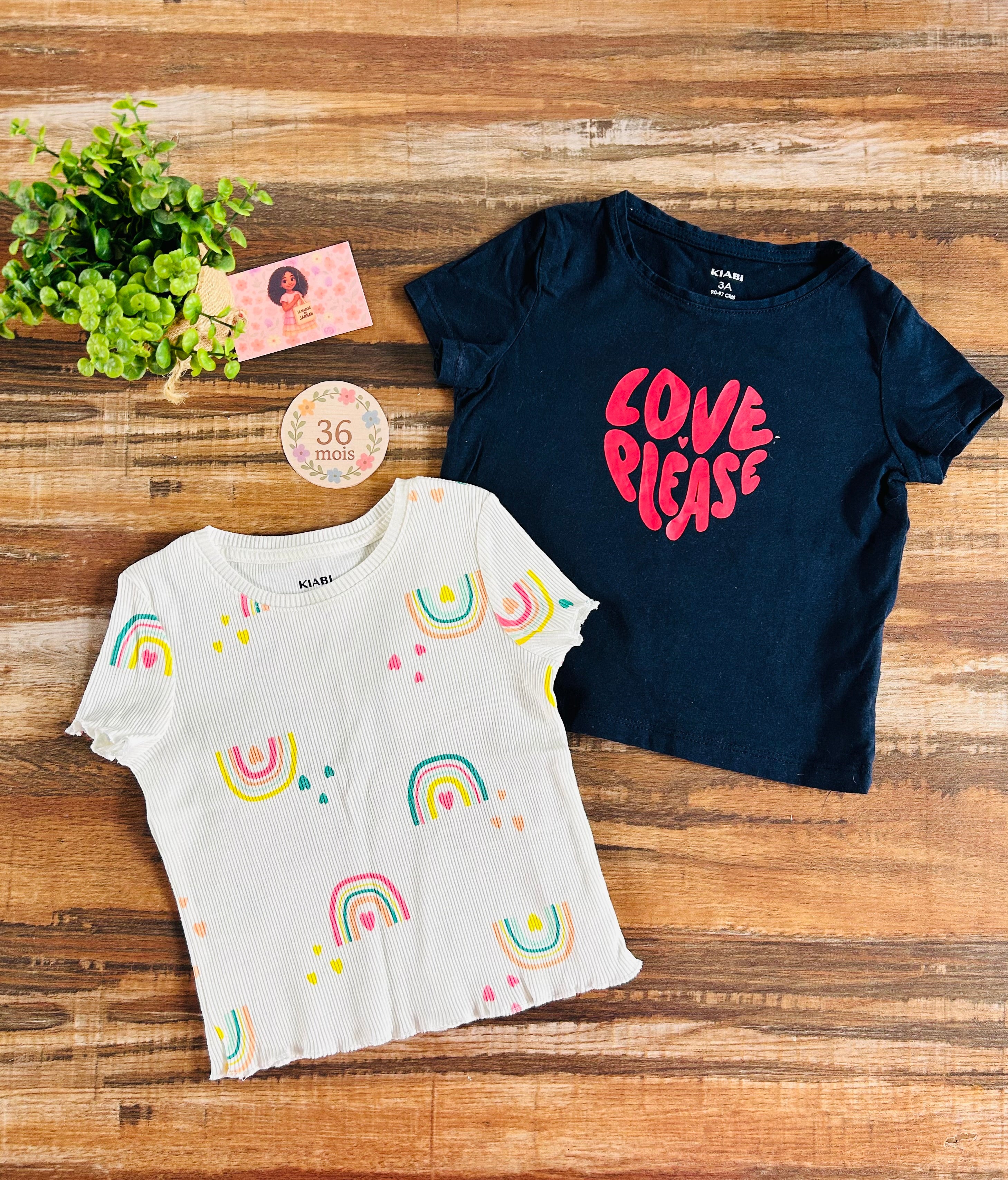 Lot de t-shirt Kiabi