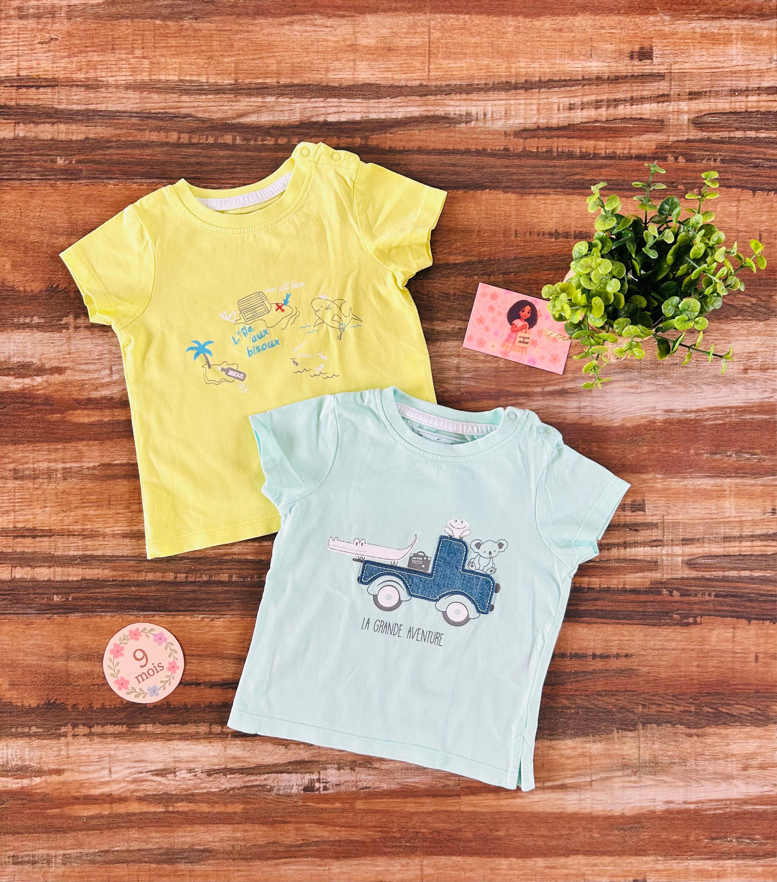 Lot de t-shirt Mes petits cailloux