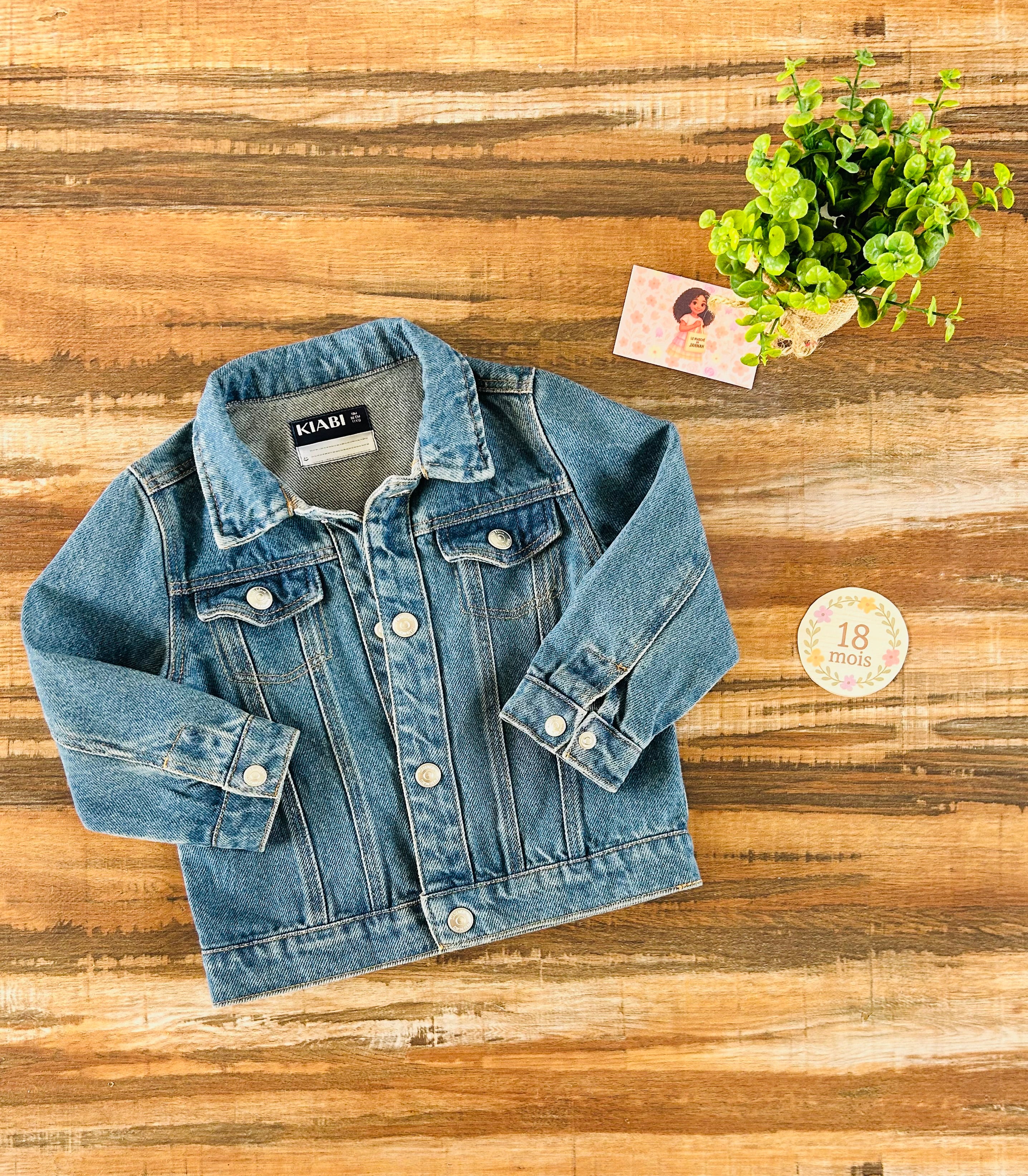 Veste en jean Kiabi
